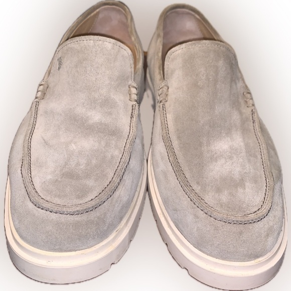 Tod\'s Gray Suede Calf Leather Slip-On Loafers Driving Shoes Rubber Sole Men’s 8 main image 7